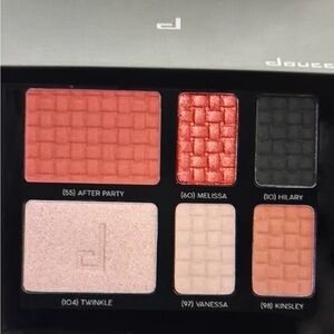 Doucce Eyeshadow Pro Palette Smokey MOODY Eye Poly Seal Solstice 6 shades Luxury